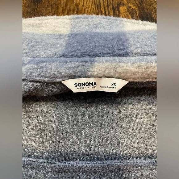 Fuzzy Flannel Sherpa Button Down Coat - Picture 8 of 13